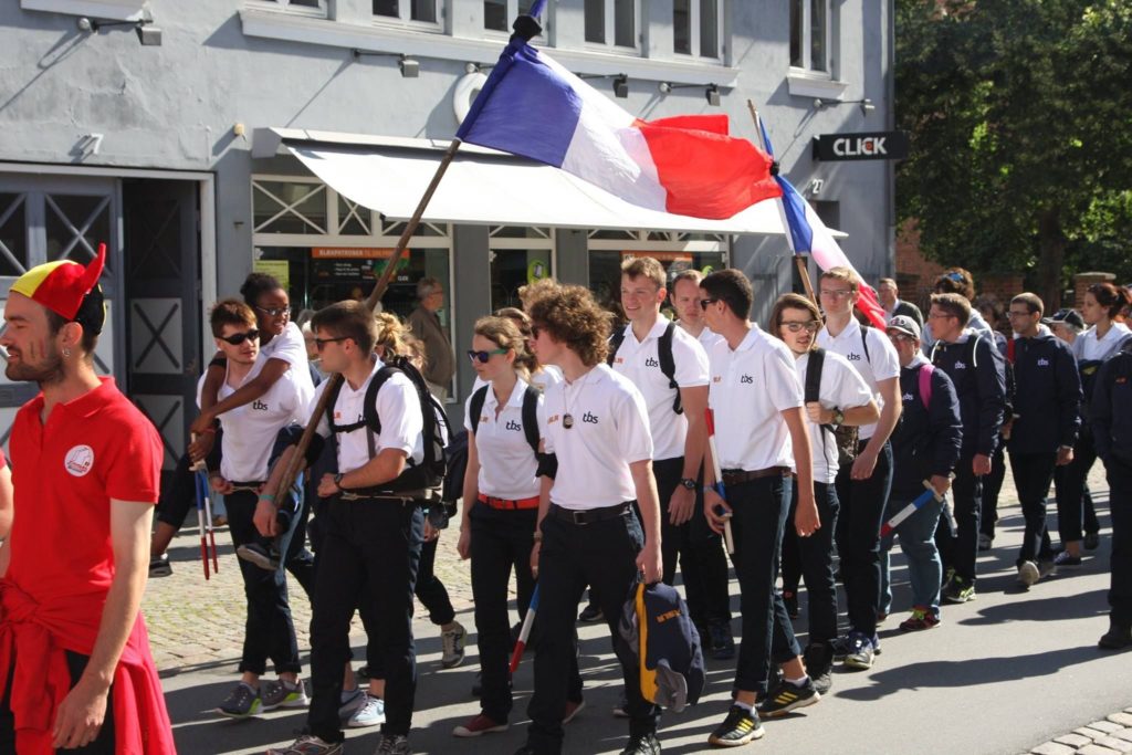 Equipe française lors de l'ouverture de l'AC